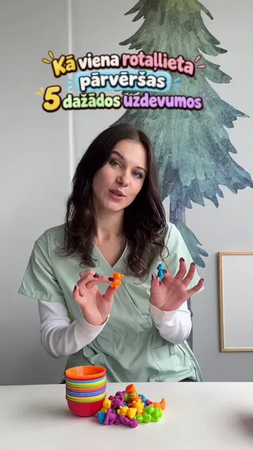 Viena rotaļlieta, pieci dažādi uzdevumi
